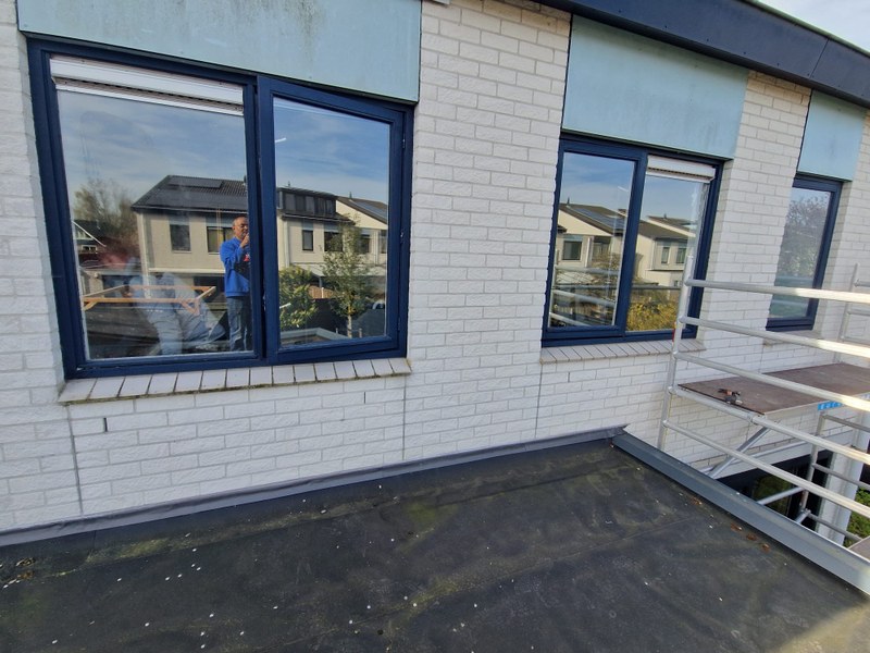 Flevo Kozijnen Almere - Almere Stad, 240702_Kunststof kozijn in blauwe uitvoering.jpeg