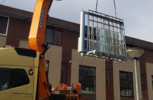 Kunststof schuifpui voor een woning in Almere