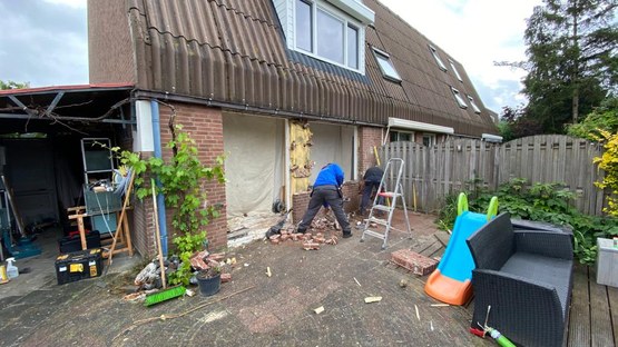 Kunststof kozijnen op de Brongouw in Almere op 17/6