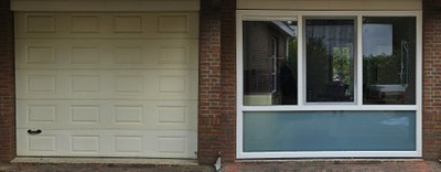 Garagedeur vervangen door kunststof raamkozijn