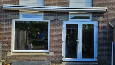 Transformatie naar kunststof openslaande deuren in Almere Haven